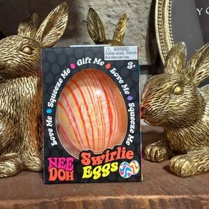 🧺🐰NeeDoh Swirlie Egg Orange!